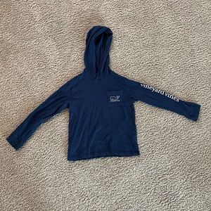 Vineyard Vines hooded long sleeve tee.